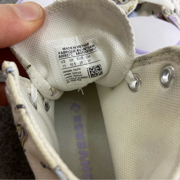 Converse Chuck Taylor All Star High Tops Unicorns Child Size 11 - Picture 10 of 12